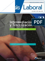 Analisis Laboral Intermediacion y Tercerizacion