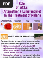 Download Role of ACTs  WHO Guidlines for the Treatment of Malaria by salman SN21324785 doc pdf