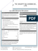 Tai County Silicones Co., Ltd. ES-360 Silicone Emulsion: Description Applications
