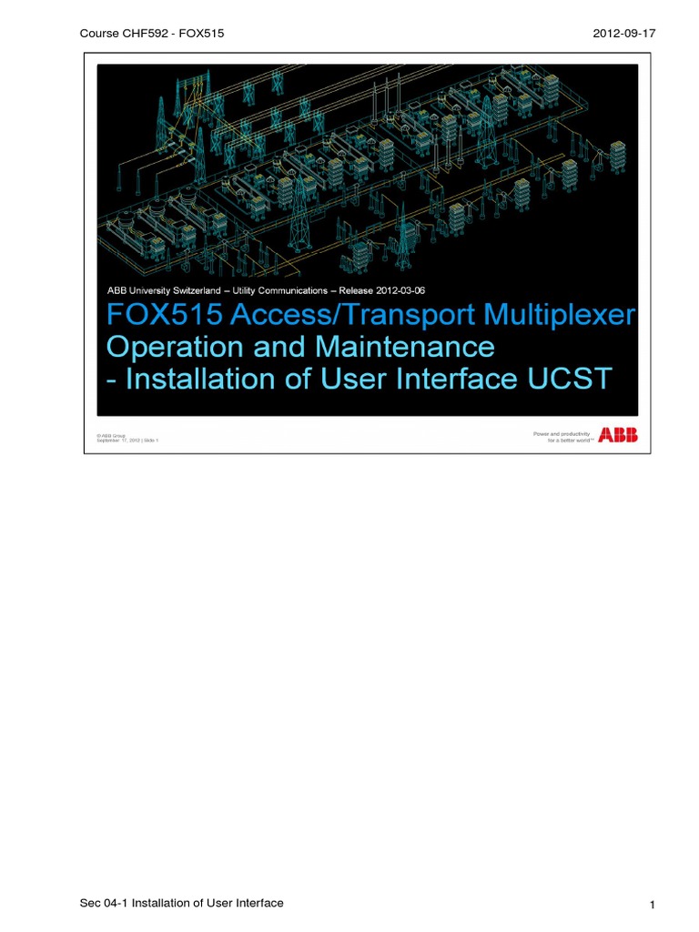 04-1 Installation of User Interface | PDF