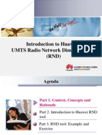 Introduction To Huawei UMTS Radio Network Dimensioning (RND)