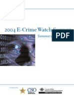 2004 E-Crime Watch Survey: Summary of Findings