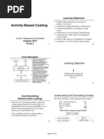 Activity-Based Costing: Learning Objectives