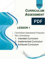 Curriculum Assessment