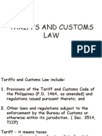 Tariffs and Customs Law