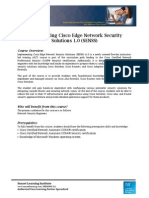 Implementing Cisco Edge Network Security Solutions 1.0 (SENSS)