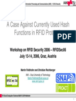 011 - A Case Against Hash Functions