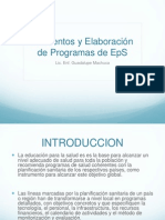 Elementos y Elaboracion Programa Eps