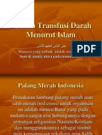 Hukum Transfusi Darah Menurut Islam