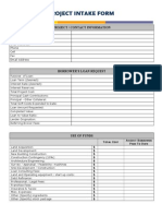 Project Intake Form