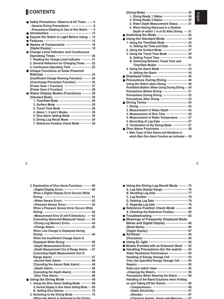 citizen promaster user manual