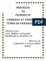 Proyekto Sa Filipino102