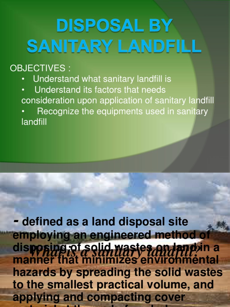Sanitary Landfill Pdf | Decision-Maker’s Guide to Solid Waste Landfills ...
