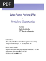 Introduction To Plasmonics | PDF | Plasmon | Waves