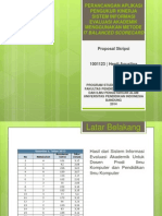 Presentasi Proposal Skripsi