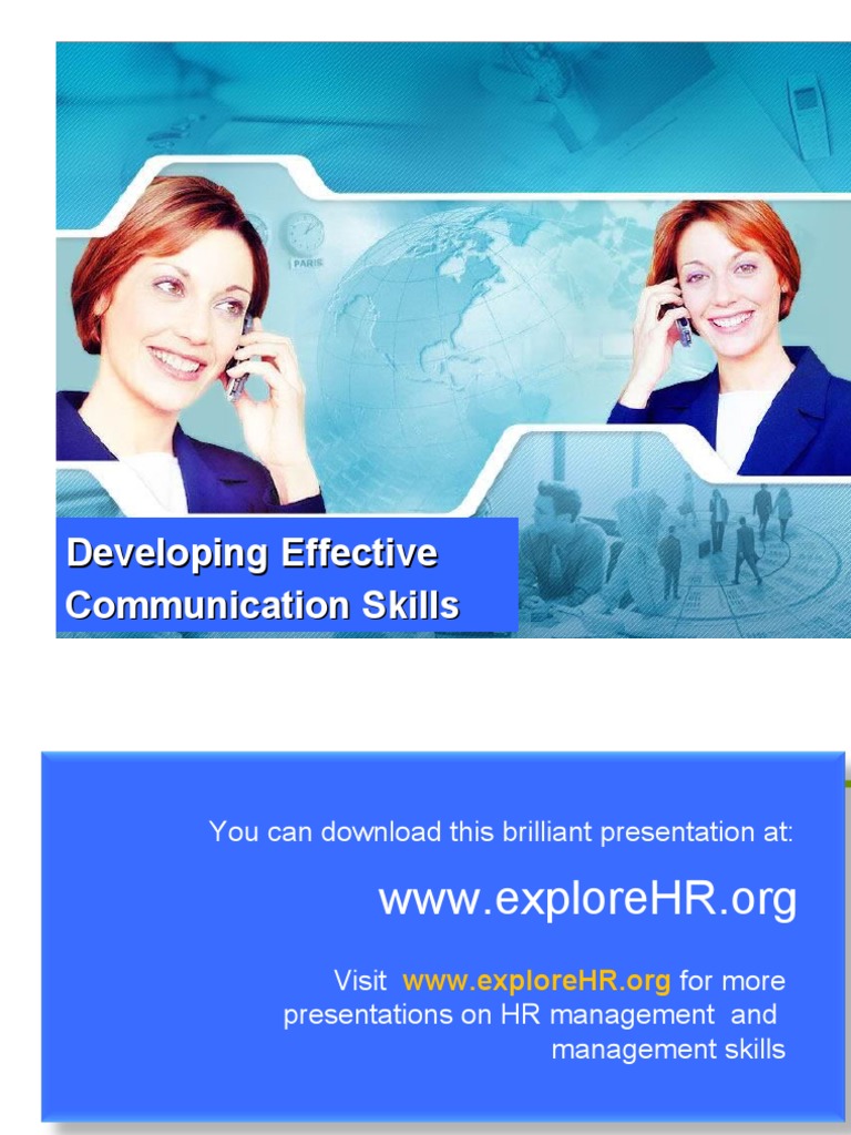Effective Communication Skills Guide | PDF | Body Language | Communication