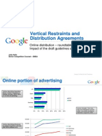 Vertical Restraints and Distribution Agreements, 30.09.2009, Online Distribution - Roundtable Discussion - Impact of The Draft Guidelines On Online Advertising