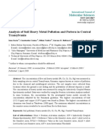 Analysis of Soil Heavy Metal Pollution and Pattern in Central Transilvanya