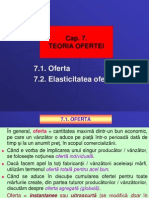 Cap 7 Prezentare TEORIA OFERTEI