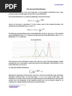 The Normal Distribution or Gaussian