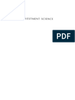 Published 1998 Investment Science by David g Luenberger
