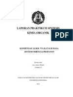 Kondensasi Aldol Via Katalis Basa - Sintesis Dibenzalpropanon PDF