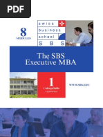 The Sbs Executive Mba: Modules