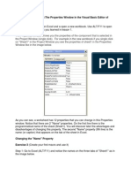 VBA For Excel Lesson 3 The Properties Window in The Visual Basic Editor of Excel