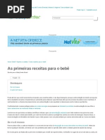 As primeiras receitas para o bebê - BabyCenter