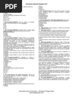 Questões -  Internet Explorer 9