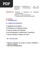 1 a - Plano de Aula - Preambulo Constitucional e ADCT