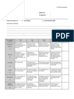 Oral Rubric For Communication