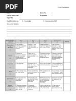 Oral Rubric For Communication