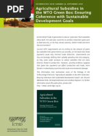 Download Agricultural Subsidies in the WTO Green Box Ensuring Coherence with Sustainable Development Goals by International Centre for Trade and Sustainable Development SN21330884 doc pdf