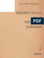 Allende, Salvador - Perspectivas de La Reforma Agraria