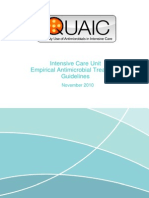 Quaic Intensive Care Unit Empirical Anti Treatment Guidelines