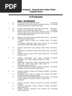 Koleksi soalan contoh geografi fizikal tema 1: SISTEM BUMI