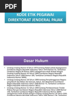 Download Kode Etik Pegawai Direktorat Jenderal Pajak by daking SN213322619 doc pdf
