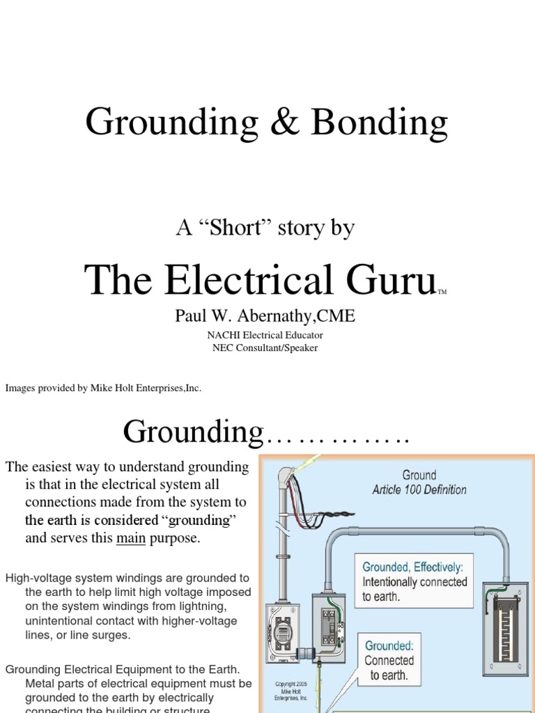 Grounding vs Bonding Explained | PDF | Electrical Conductor ...