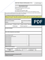 For SMS 0033 PTE Permissao para Trabalho Especializado