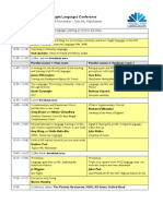 Programme COLT Conference