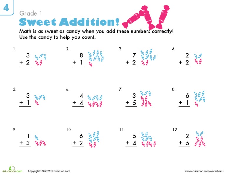 Grade 1 Math: Simple Addition | PDF