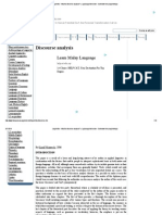 Linguistics - What Is Discourse Analysis Retrieve 17 Mac 14
