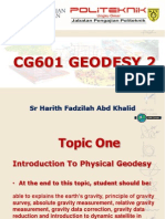 Cg601 Geodesy 2 Topic 1