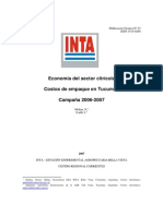 INTA - Economía del sector citrícola - costos de empaque