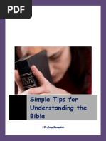 Simple Tips for Understanding the Bible