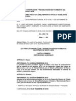 Ley para La Construccion y Rehabilitacion de Pavimentos Del Estado de Nuevo Leon