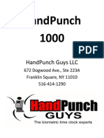 HandPunch 1000 Manual