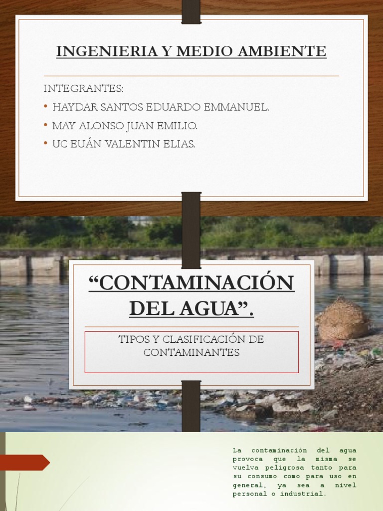 Agua Ingenieria y Medio Ambiente | PDF | La contaminación del agua ...