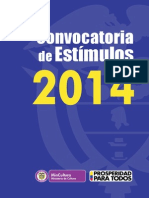 Convocatoria de Estimulos Mincultura 2014